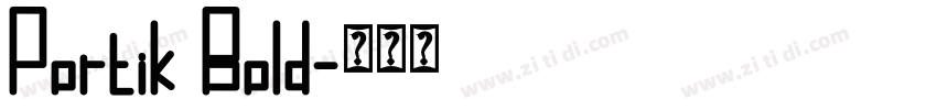 Portik Bold字体转换
